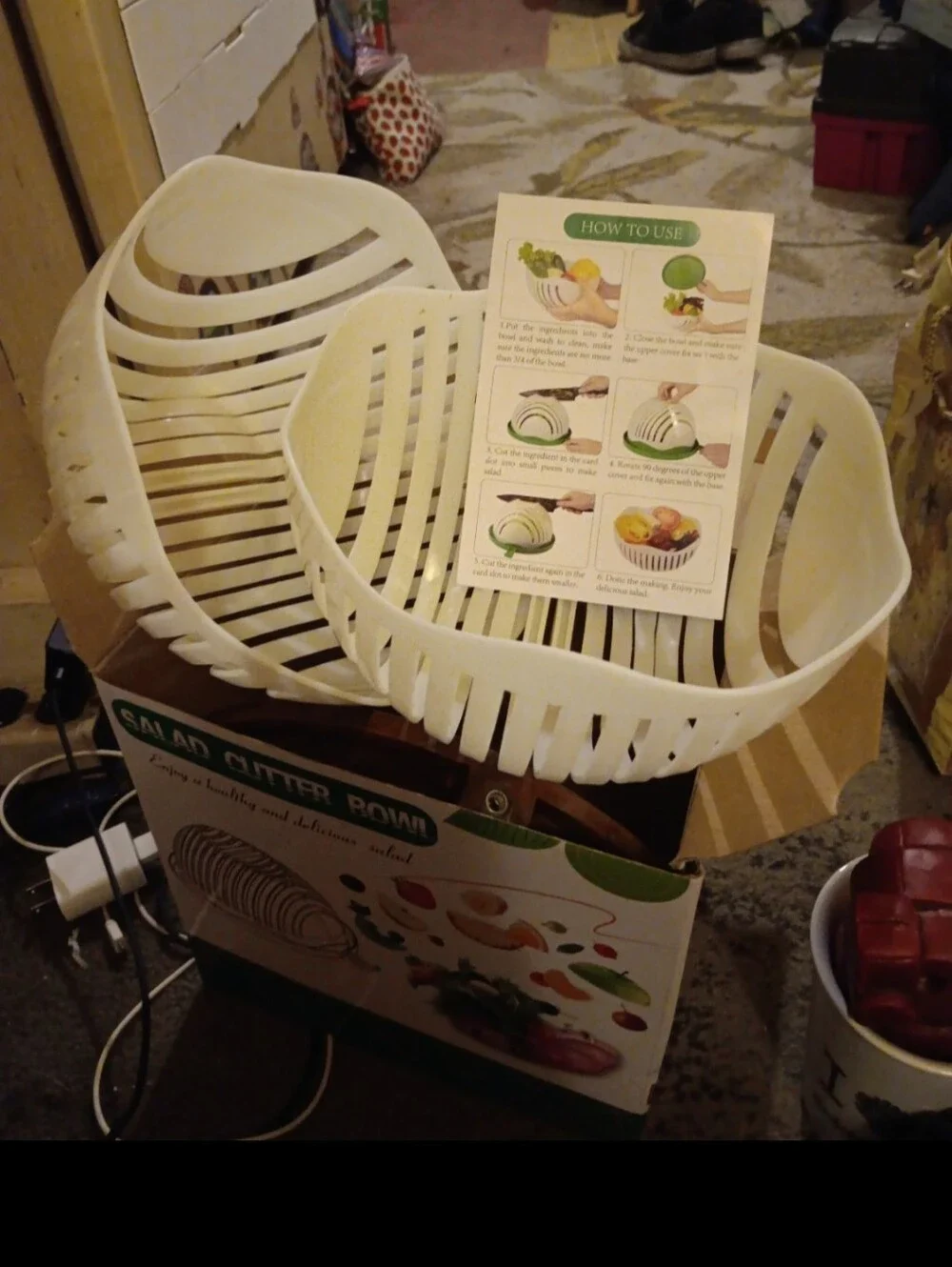 Salad Cutter Bowl